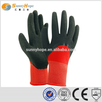 13 Gauge guantes de nylon de látex de punto